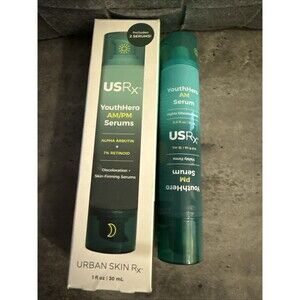 Urban Skin Rx Youth Hero Serums Am/Pm Skin Firming Discoloration Retinoid 1 oz